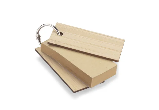 POLA Post-it notes with key ring naturalny