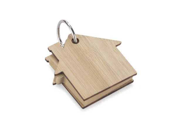 HOMA Sticky notes with key ring naturalny
