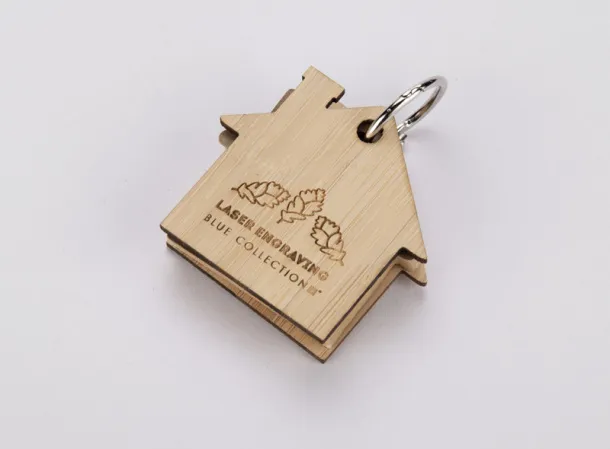 HOMA Sticky notes with key ring naturalny