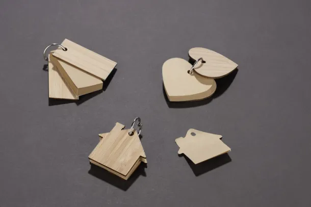 HOMA Sticky notes with key ring naturalny