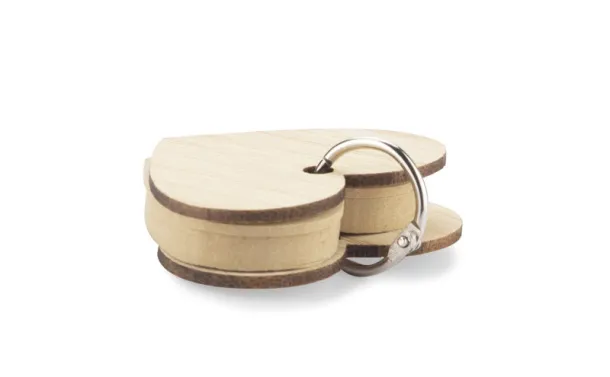 LOVA Sticky notes with key ring naturalny