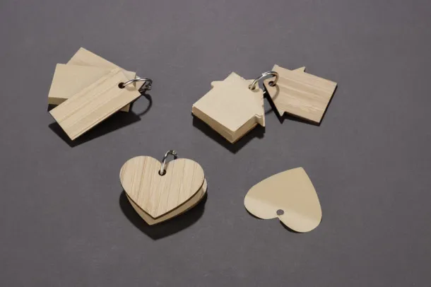 LOVA Sticky notes with key ring naturalny