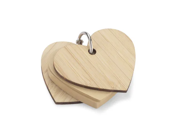 LOVA Sticky notes with key ring naturalny