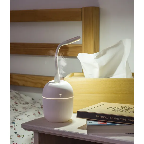 MISTY humidifier with lamp White