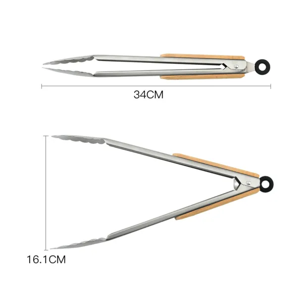BBQ MASTER grill tongs Silver