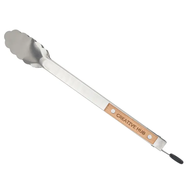 BBQ MASTER grill tongs Silver