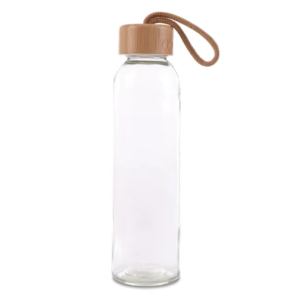 AQUARIUS 500 ml glass bottle Beige