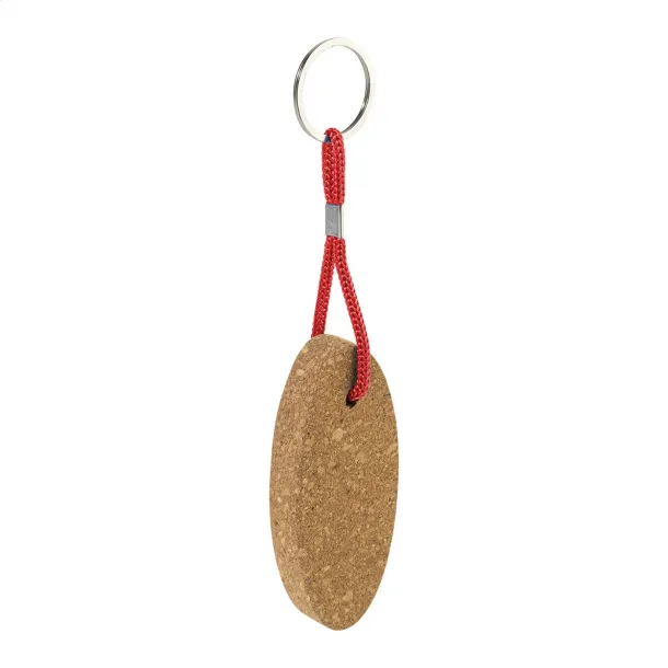 Cobuoy floating cork keyring Red