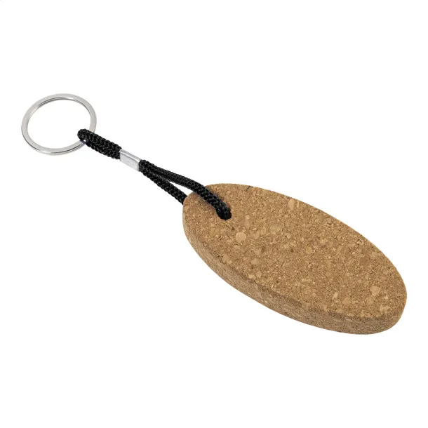 Cobuoy floating cork keyring Black