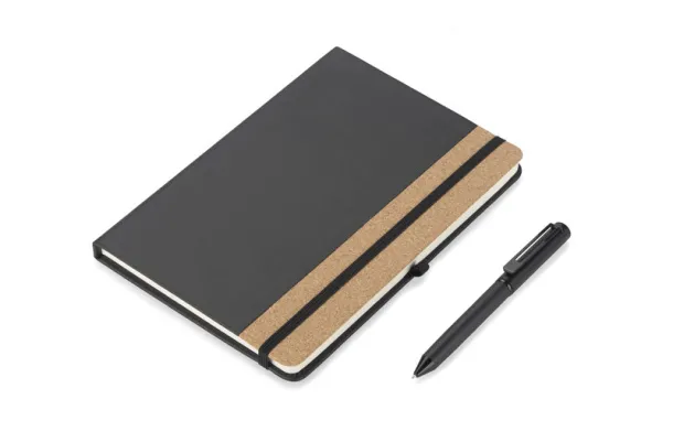 ZENIX Set - notebook with pen Crna