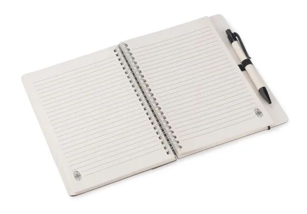 REGALI notes s ravnalom i kemijskom olovkom Crna
