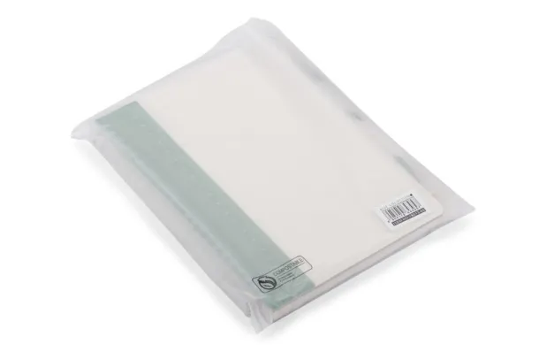 REGALI Notebook with ruler and pen zielony