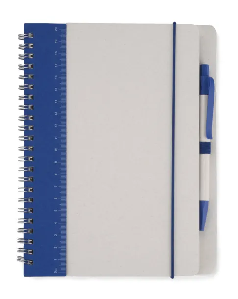 REGALI Notebook with ruler and pen Mornarski plava
