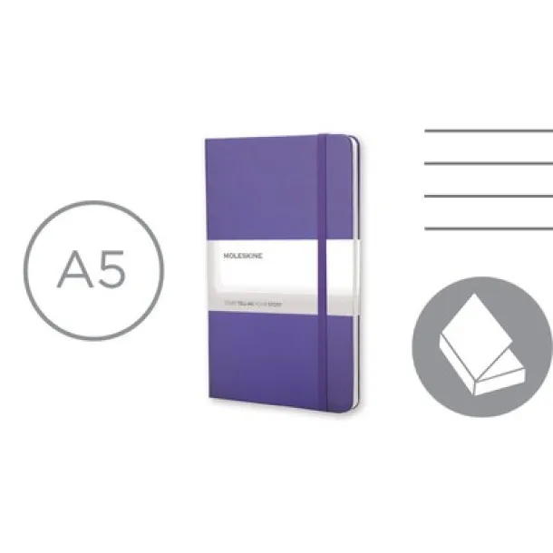  MOLESKINE notes, cca A5 purple