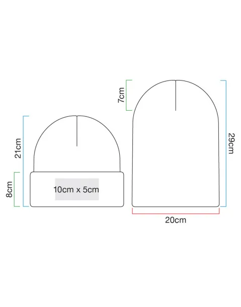  Polylana® originalna pletena kapa s podvrnutim rubom - Beechfield