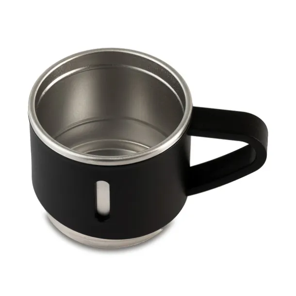 ATTU set of vacuum flask 500 ml and 3 mugs Black