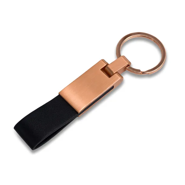 ROSA metal keychain Black