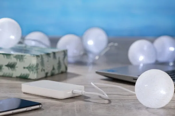 PRESTI prijenosna baterija - 18 W, 5 000 mAh Bijela