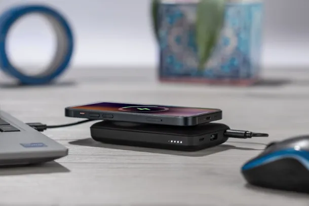 VELOCE prijenosna baterija, 10.000 mAh Crna