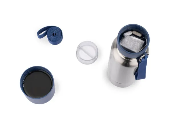 RON Vacuum flask with a lanyard RON 500 ml Mornarski plava