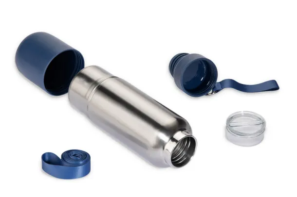 RON Vacuum flask with a lanyard RON 500 ml Mornarski plava