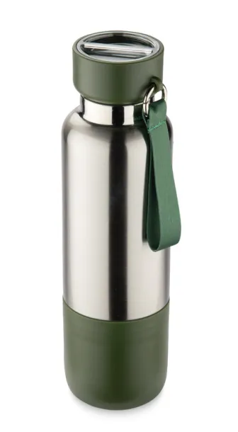 RON Vacuum flask with a lanyard RON 500 ml Maslinasto zelena