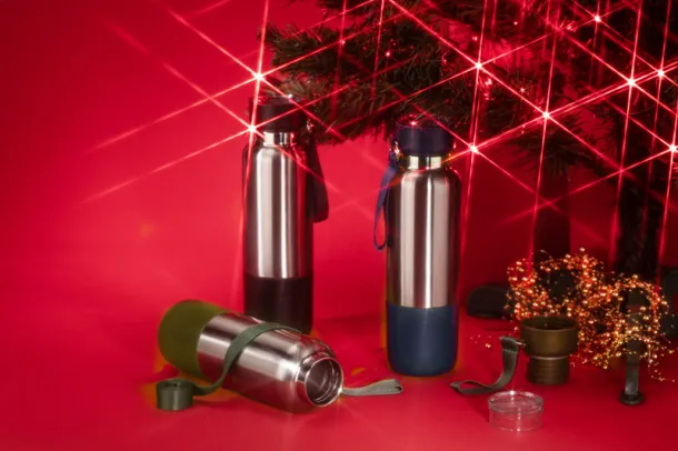 RON Vacuum flask with a lanyard RON 500 ml oliwkowy