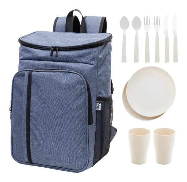 Duonic RPET cooler picnic backpack Dark blue