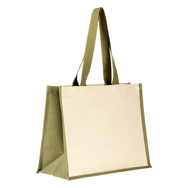 TAHITI cotton shopping bag - BRUNO Olive green