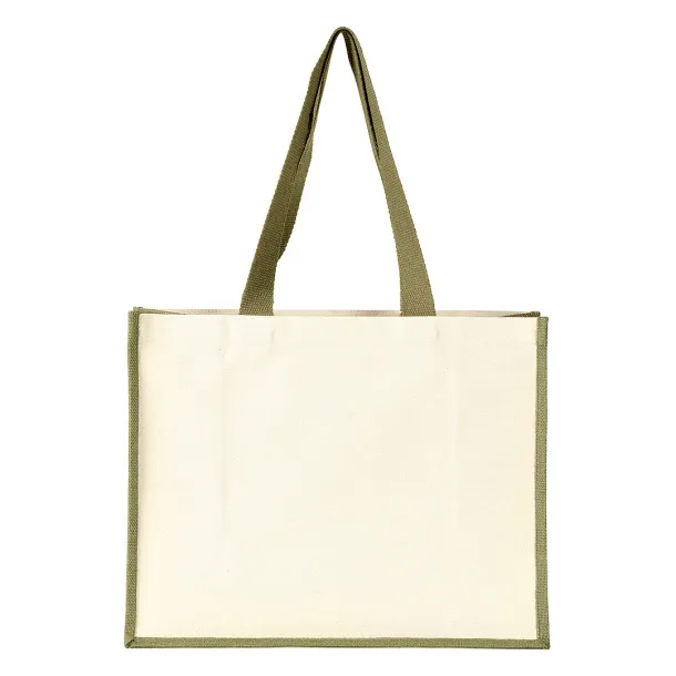 TAHITI cotton shopping bag - BRUNO Olive green