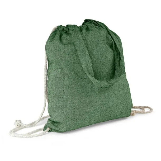  Recycled cotton bag 2 in 1, drawstring bag and shopping bag 45533C