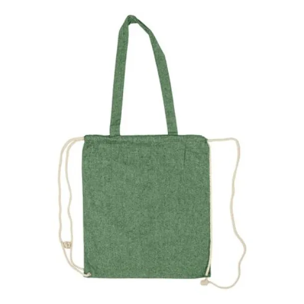  Recycled cotton bag 2 in 1, drawstring bag and shopping bag 45533C