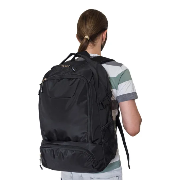 BADEN ruksak s džepom za laptop, 17" Crna