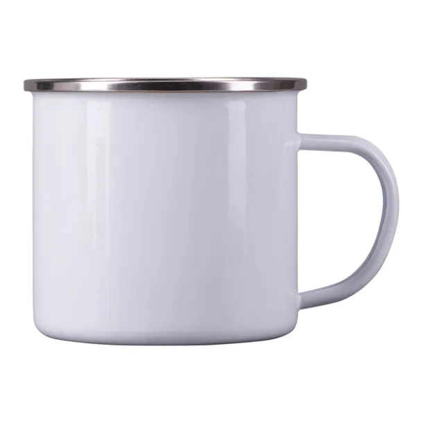 ODIS 500 ml enamel mug with sublimation coating White