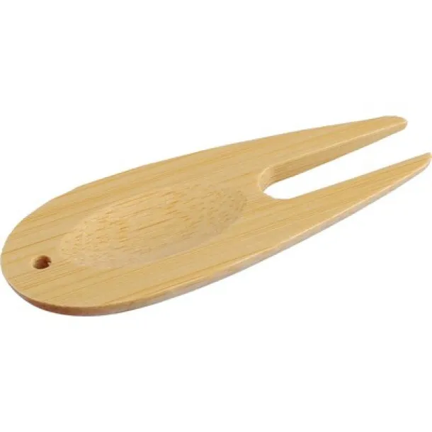  Wooden golf accessories set brown