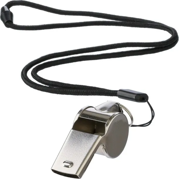  Whistle with neck cord Crna