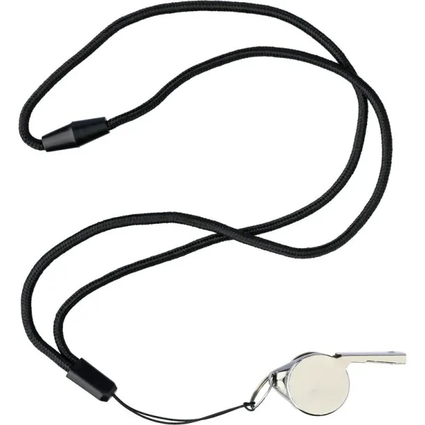  Whistle with neck cord Crna