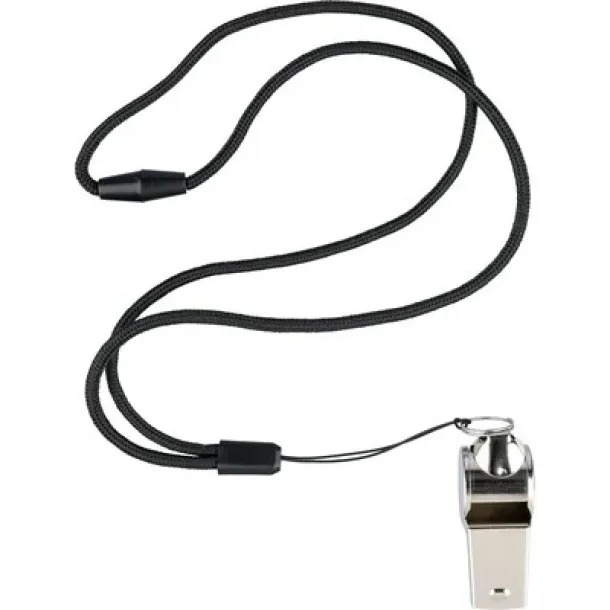 Whistle with neck cord Crna