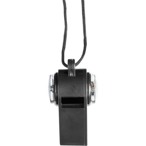  Whistle with compass and thermometer black