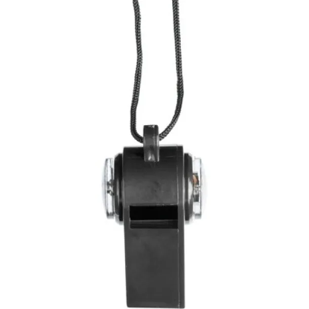  Whistle with compass and thermometer black