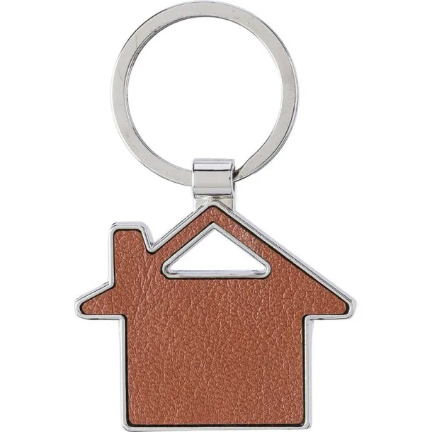  Keyring "house" brown