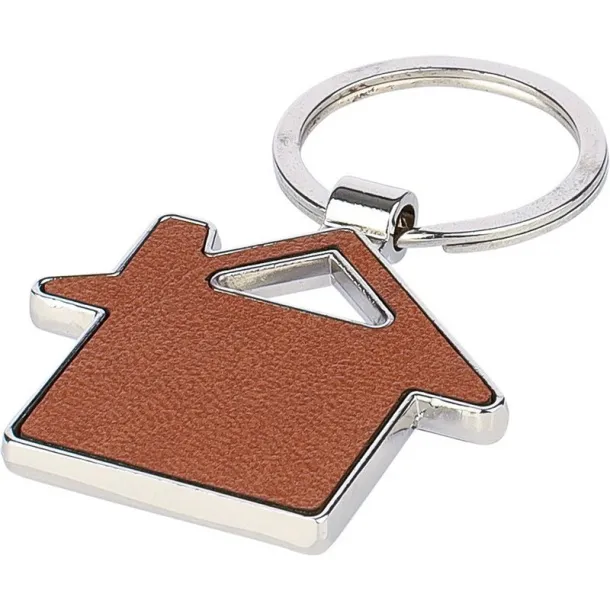  Keyring "house" brown