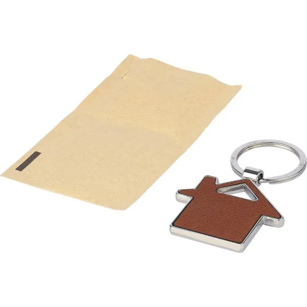  Keyring "house" brown