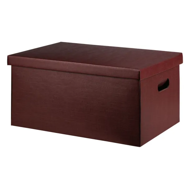 TUTTO Three-layer self-assembling gift box with lid Burgundy