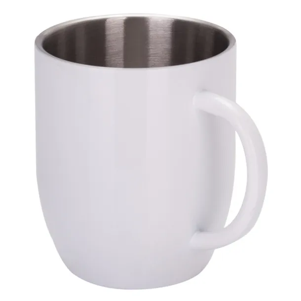 ALIS 350 ml steel mug with sublimation coating White