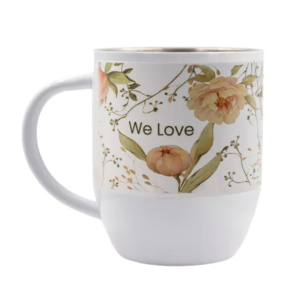 ALIS 350 ml steel mug with sublimation coating White