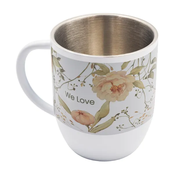 ALIS 350 ml steel mug with sublimation coating White