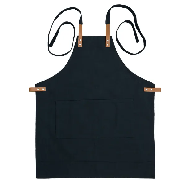 MASTERI cotton apron Black