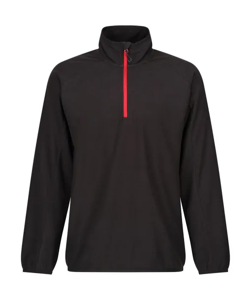 Navigate flis majica s kratkim patentom, 180 g/m² - Regatta Professional Crna Klasična crvena
