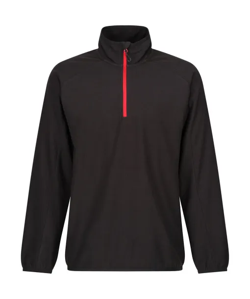 Navigate flis majica s kratkim patentom, 180 g/m² - Regatta Professional Crna Klasična crvena